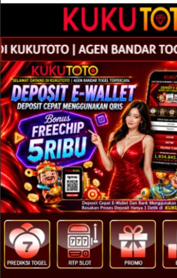 Tampilan halaman utama Kukutoto APK di smartphone